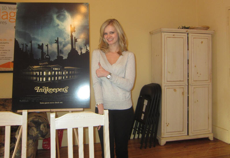 Sara Paxton at the New York headquarters of Magnolia Pictures discussing 'The Innkeepers' on January 3, 2012.