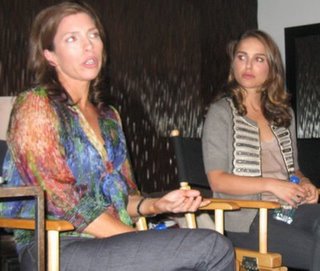 Christine Aylward and Natalie Portman at the Tribeca Film Festival 2009