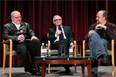 Paul Schrader and Martin Scorsese discussing "Taxi Driver" at the Director's Guild Theater in New York, March 2012.