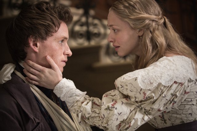 Eddie Redmaybe and Amanda Seyfried star as Marius and Cosette in 'Les Misrables.'