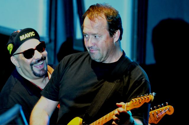 Pat DiNizio and Jim Babjak of The Smithereens - Carteret Park - Carteret, NJ - September 4, 2010 - photo by Jim Rinaldi  2010