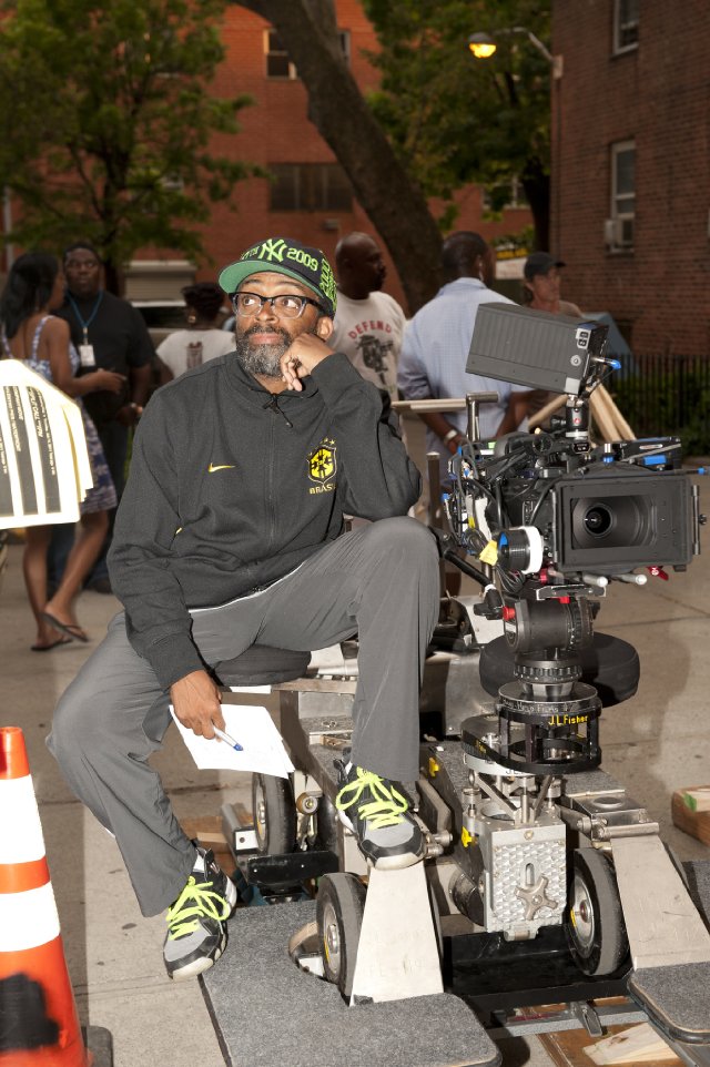 Spike Lee filming 'Red Hook Summer'