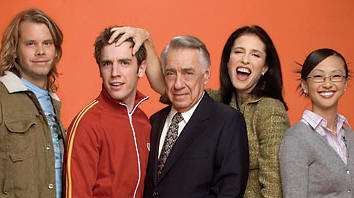 Eric Christian Olsen, Bret Harrison, Philip Baker Hall, Mimi Rogers and Joy Osmanski in 'The Loop.'