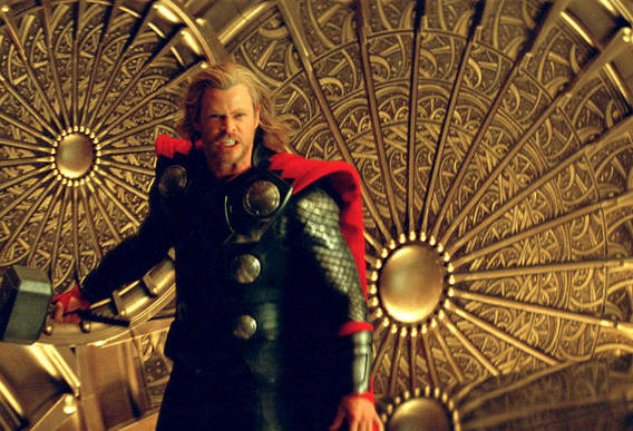 Chris Hemsworth in THOR.