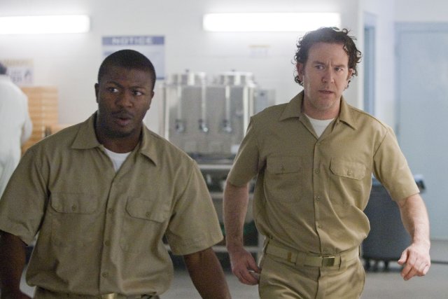 Aldis Hodge and Timothy Hutton in the TNT drama 'Leverage.'