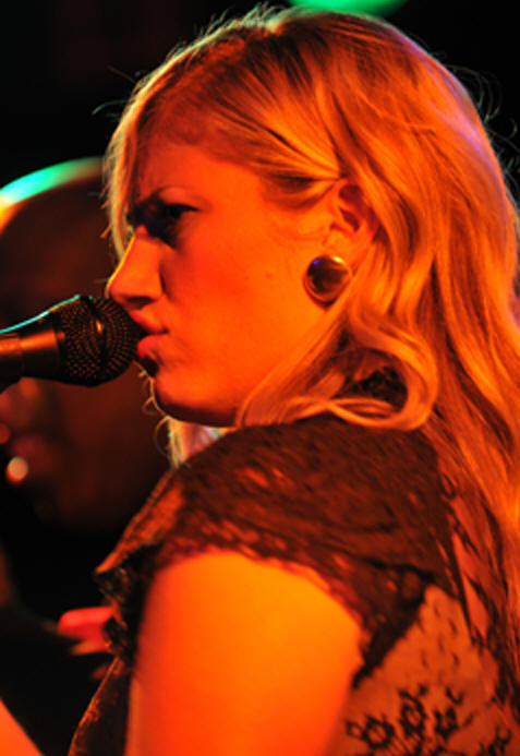 Lucy Woodward at the Canal Room, New York City September 24, 2008.  Photo: Jim Rinaldi