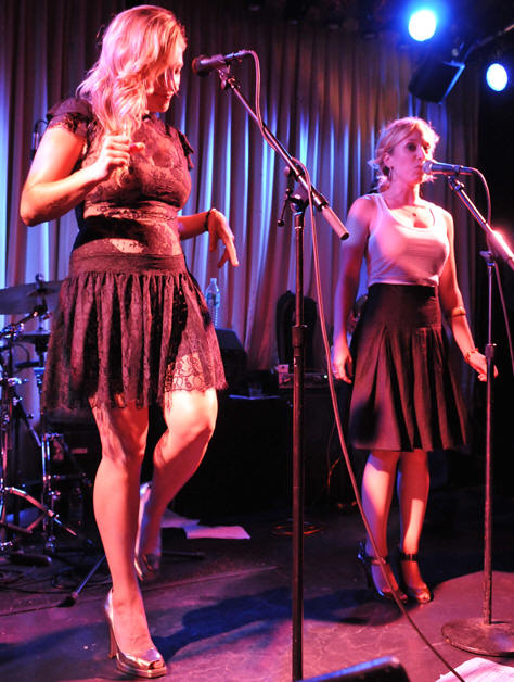 Lucy Woodward with Toby Lightman at the Canal Room, New York City September 24, 2008.  Photo: Jim Rinaldi